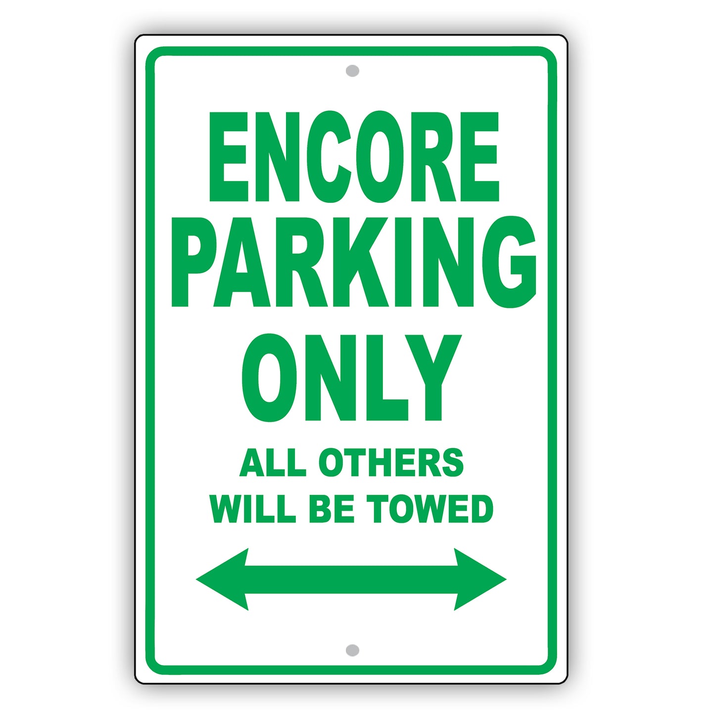 Buick Encore Parking Only All Others Will Be Towed Aluminum Decor Garage Sign