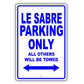 Buick Le Sabre Parking Only All Others Will Be Towed Aluminum Decor Garage Sign