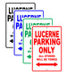 Buick Lucerne Parking Only All Others Will Be Towed Aluminum Decor Garage Sign