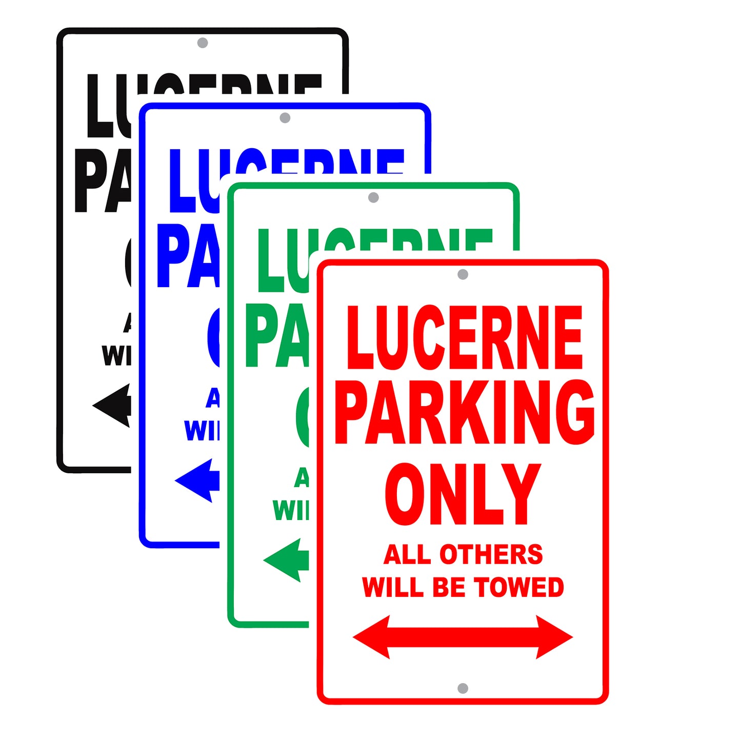 Buick Lucerne Parking Only All Others Will Be Towed Aluminum Decor Garage Sign