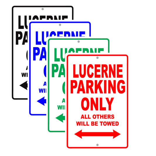 Buick Lucerne Parking Only All Others Will Be Towed Aluminum Decor Garage Sign