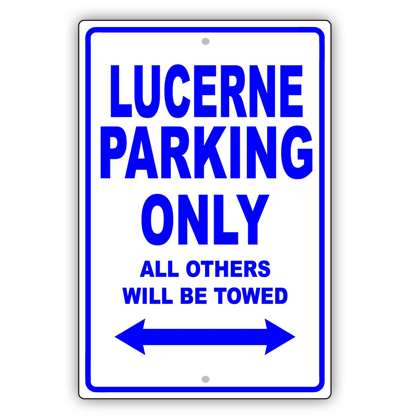 Buick Lucerne Parking Only All Others Will Be Towed Aluminum Decor Garage Sign