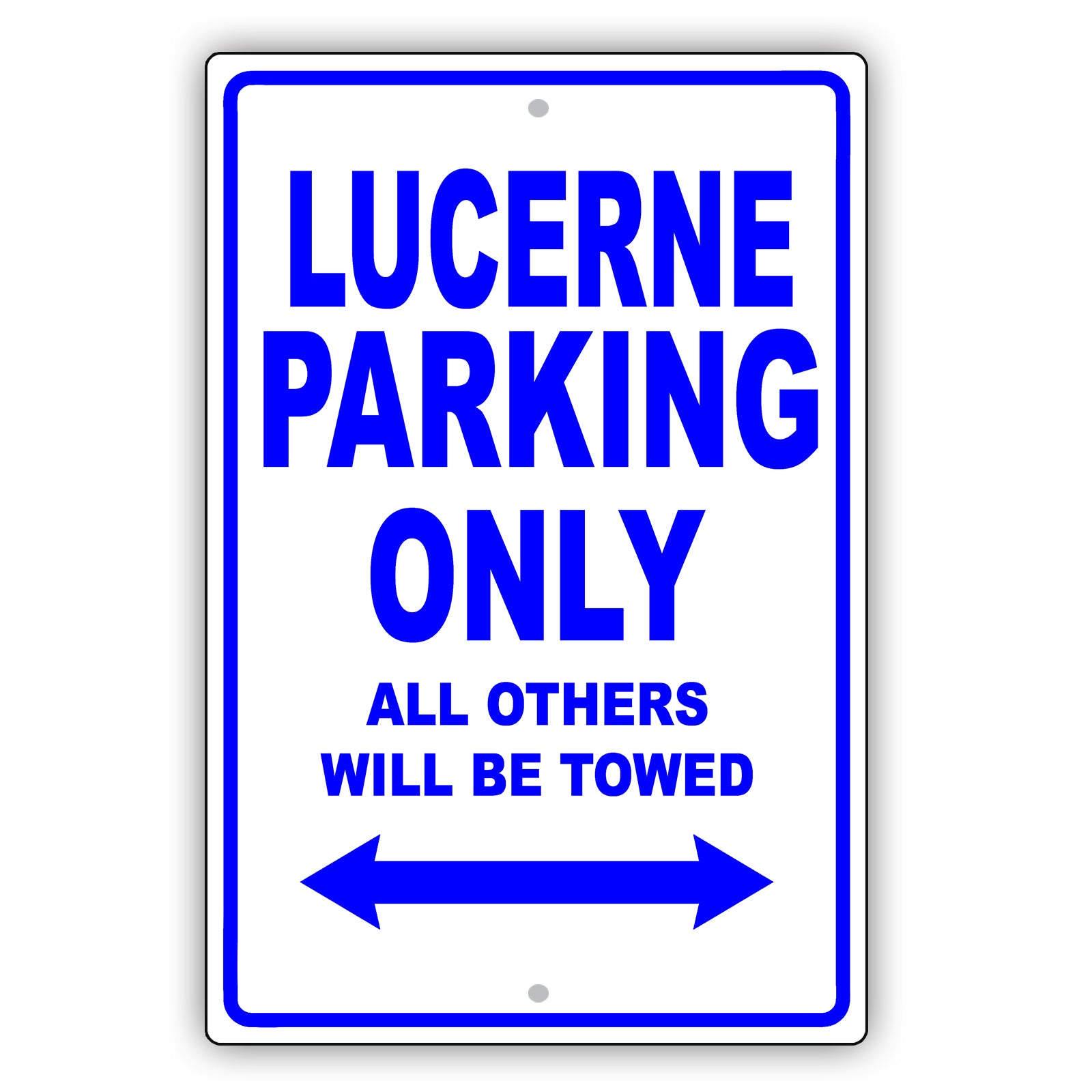 Buick Lucerne Parking Only All Others Will Be Towed Aluminum Decor Garage Sign
