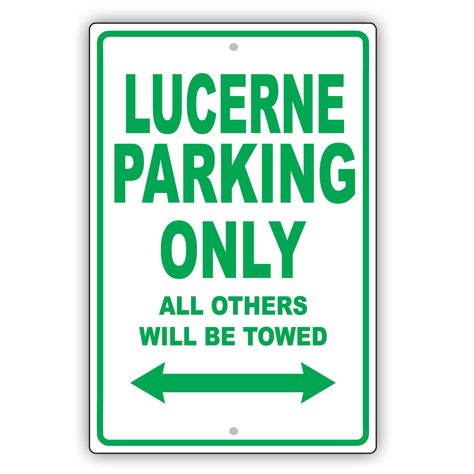 Buick Lucerne Parking Only All Others Will Be Towed Aluminum Decor Garage Sign