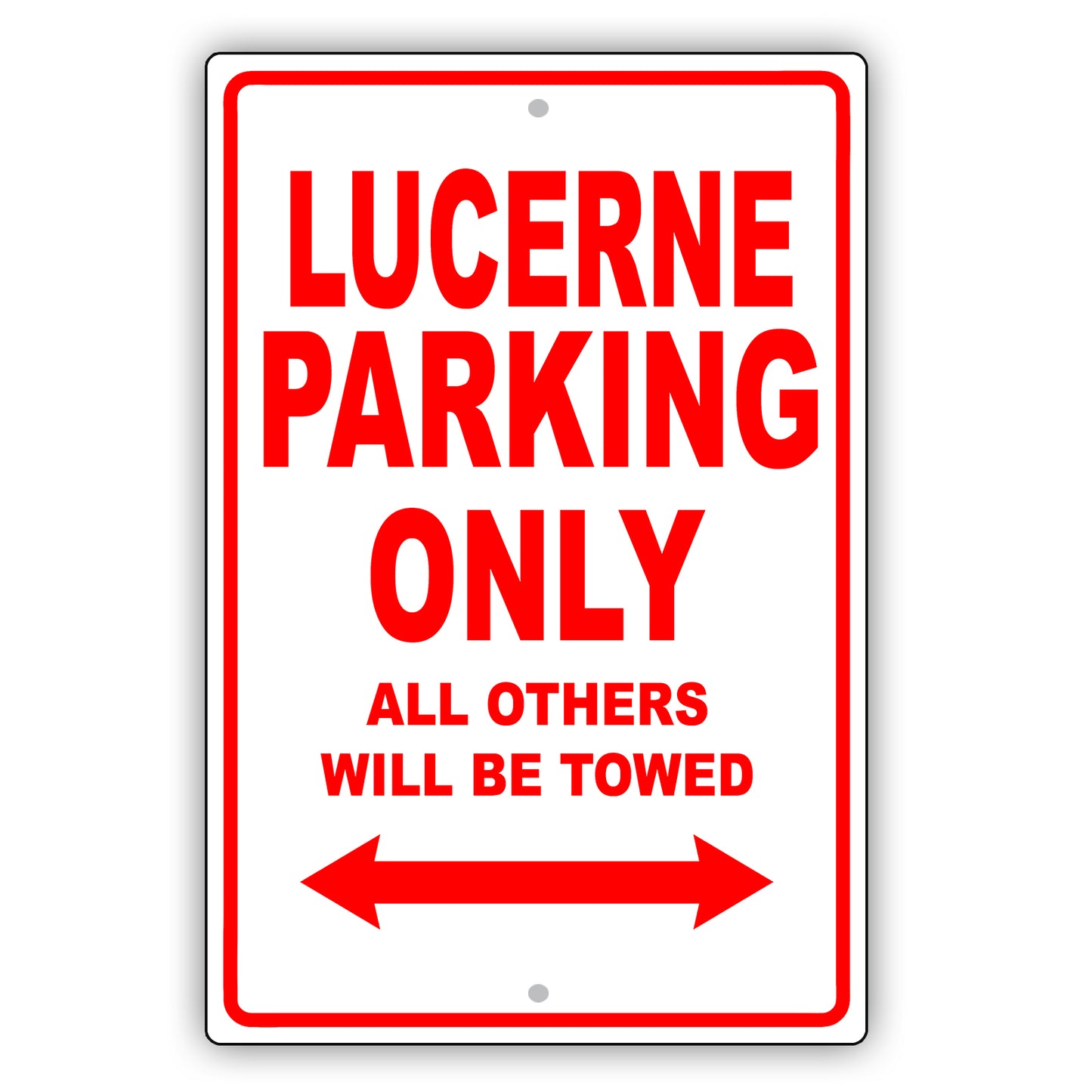 Buick Lucerne Parking Only All Others Will Be Towed Aluminum Decor Garage Sign