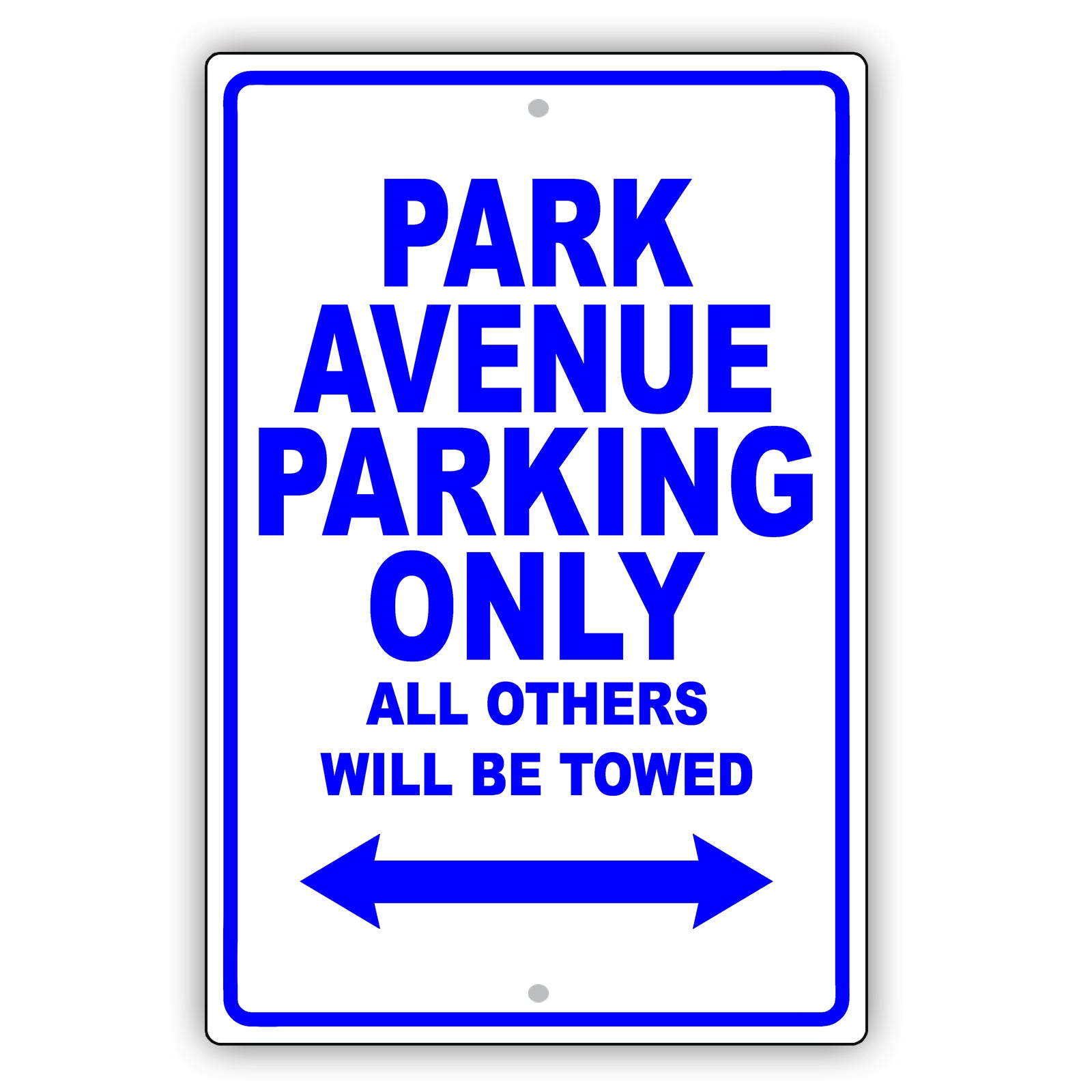 Buick Park Avenue Parking Only All Others Will Be Towed Aluminum Decor Garage Sign