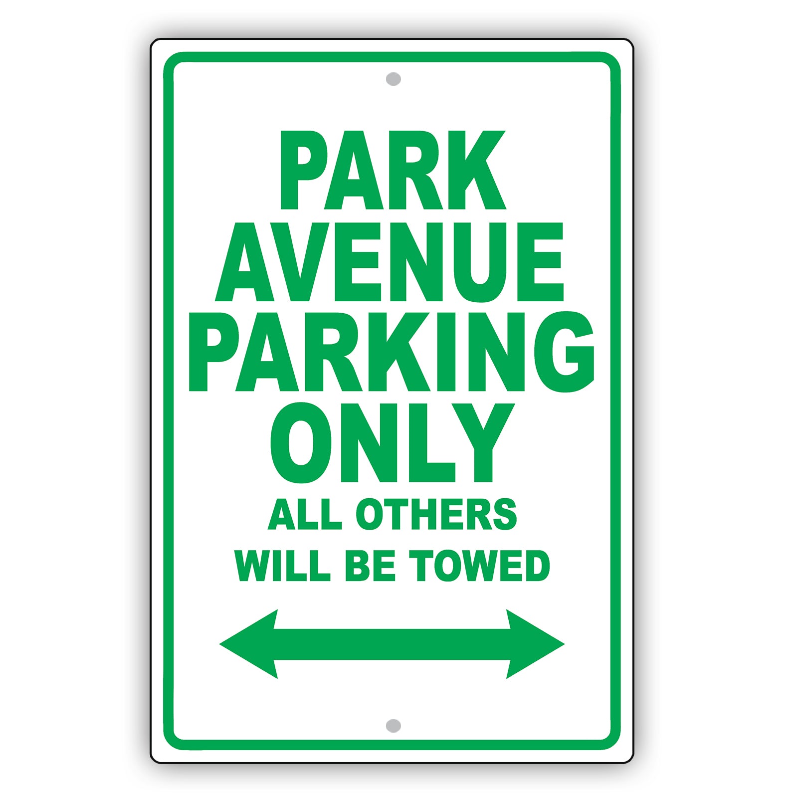 Buick Park Avenue Parking Only All Others Will Be Towed Aluminum Decor Garage Sign