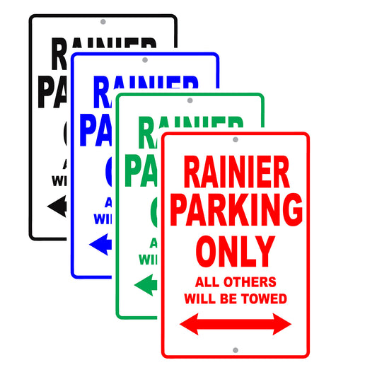 Buick Rainier Parking Only All Others Will Be Towed Aluminum Decor Garage Sign