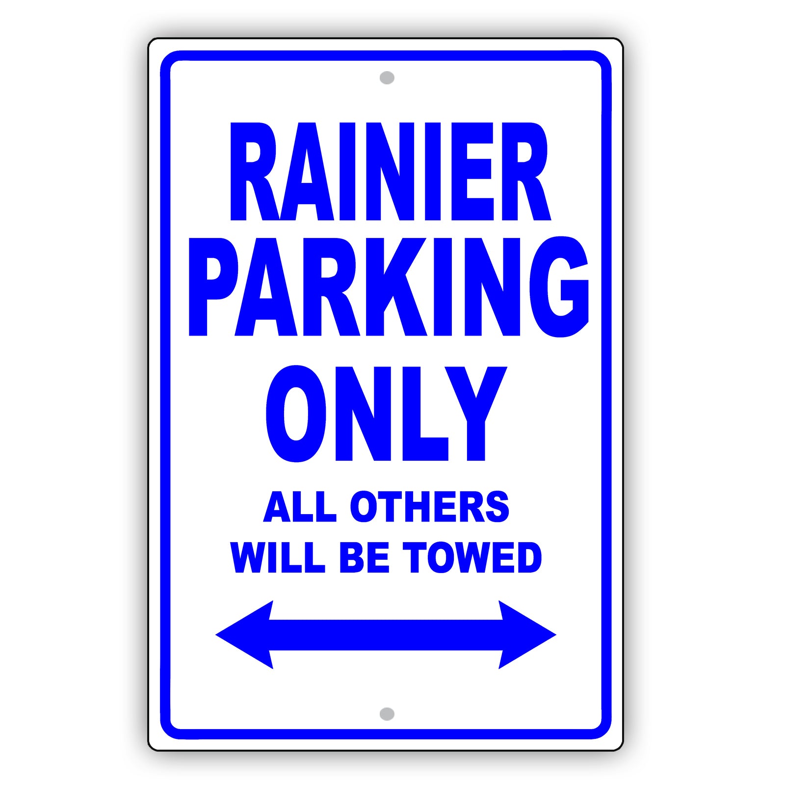 Buick Rainier Parking Only All Others Will Be Towed Aluminum Decor Garage Sign