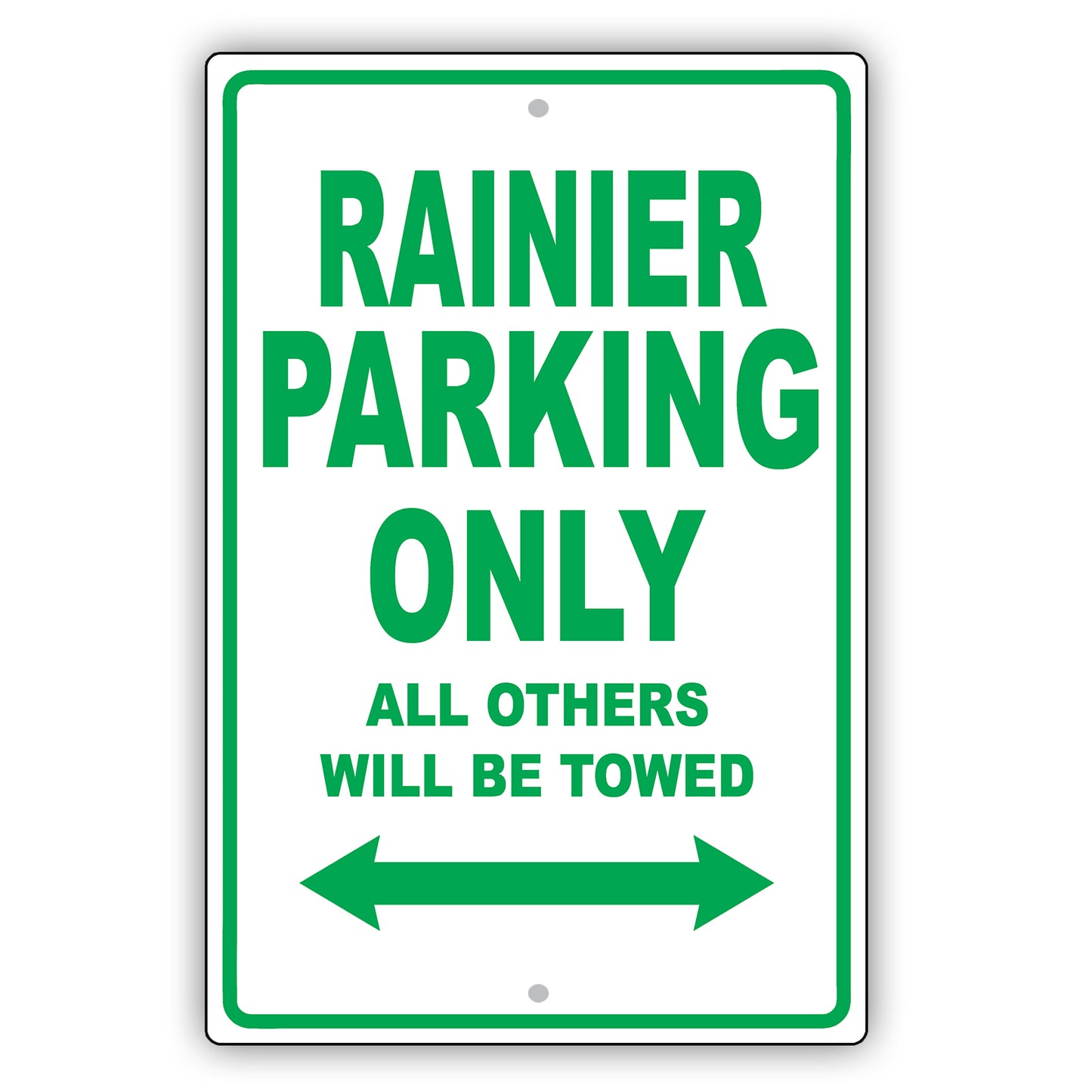 Buick Rainier Parking Only All Others Will Be Towed Aluminum Decor Garage Sign