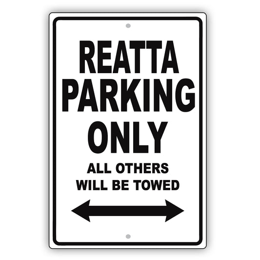 Buick Reatta Parking Only All Others Will Be Towed Aluminum Decor Garage Sign