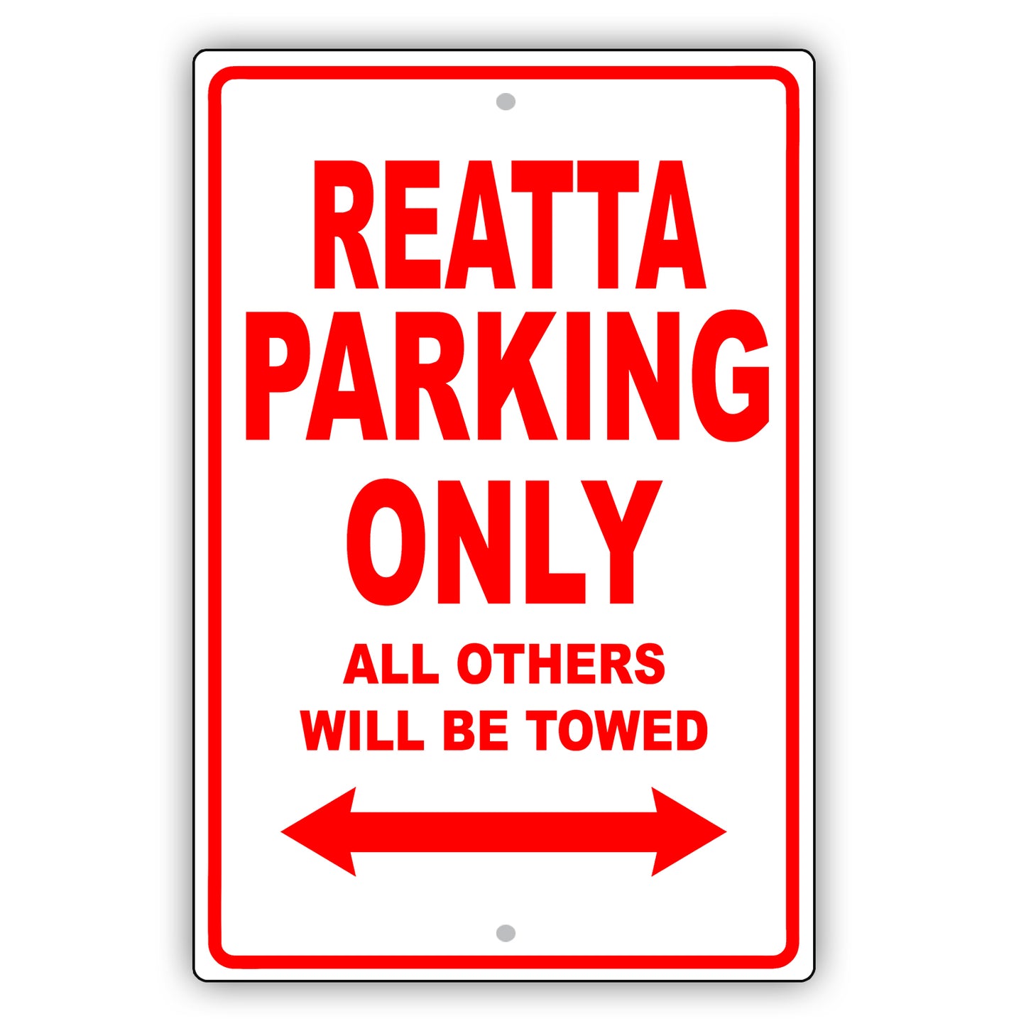 Buick Reatta Parking Only All Others Will Be Towed Aluminum Decor Garage Sign