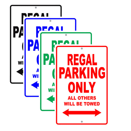Buick Regal Parking Only All Others Will Be Towed Aluminum Decor Garage Sign