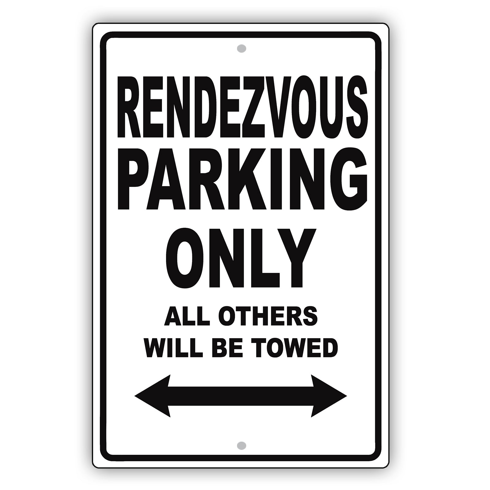 Buick Rendezvous Parking Only Others Will Be Towed Aluminum Decor Garage Sign