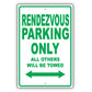 Buick Rendezvous Parking Only Others Will Be Towed Aluminum Decor Garage Sign