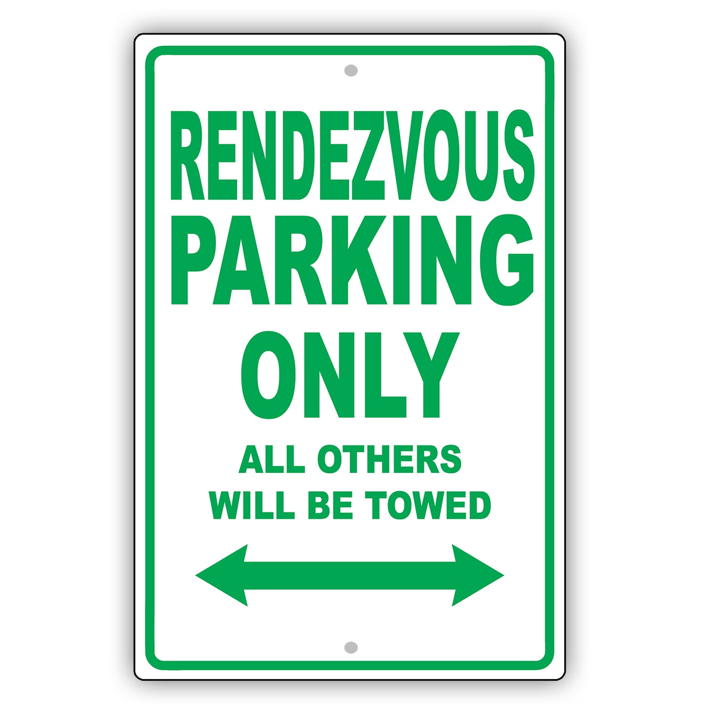 Buick Rendezvous Parking Only Others Will Be Towed Aluminum Decor Garage Sign