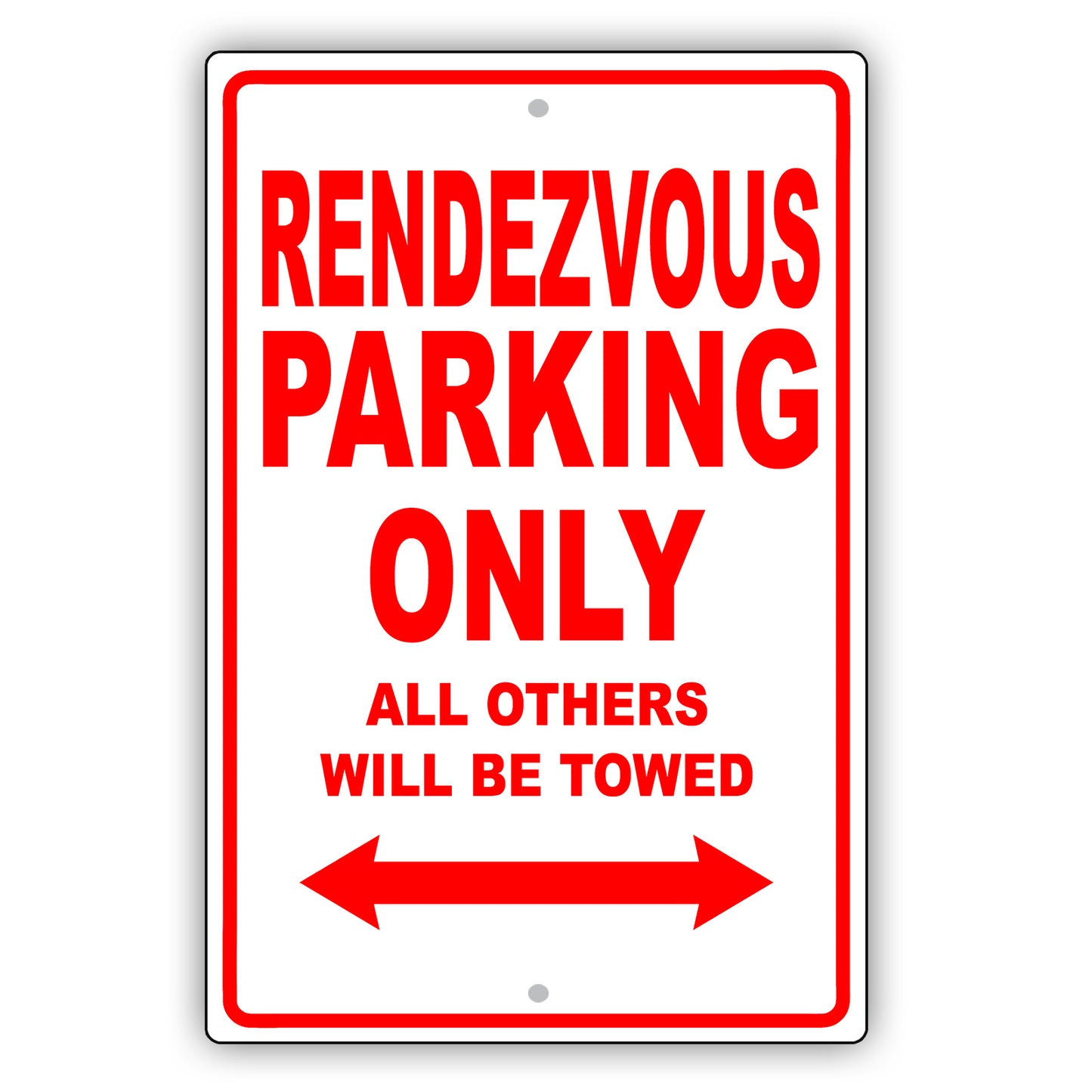 Buick Rendezvous Parking Only Others Will Be Towed Aluminum Decor Garage Sign