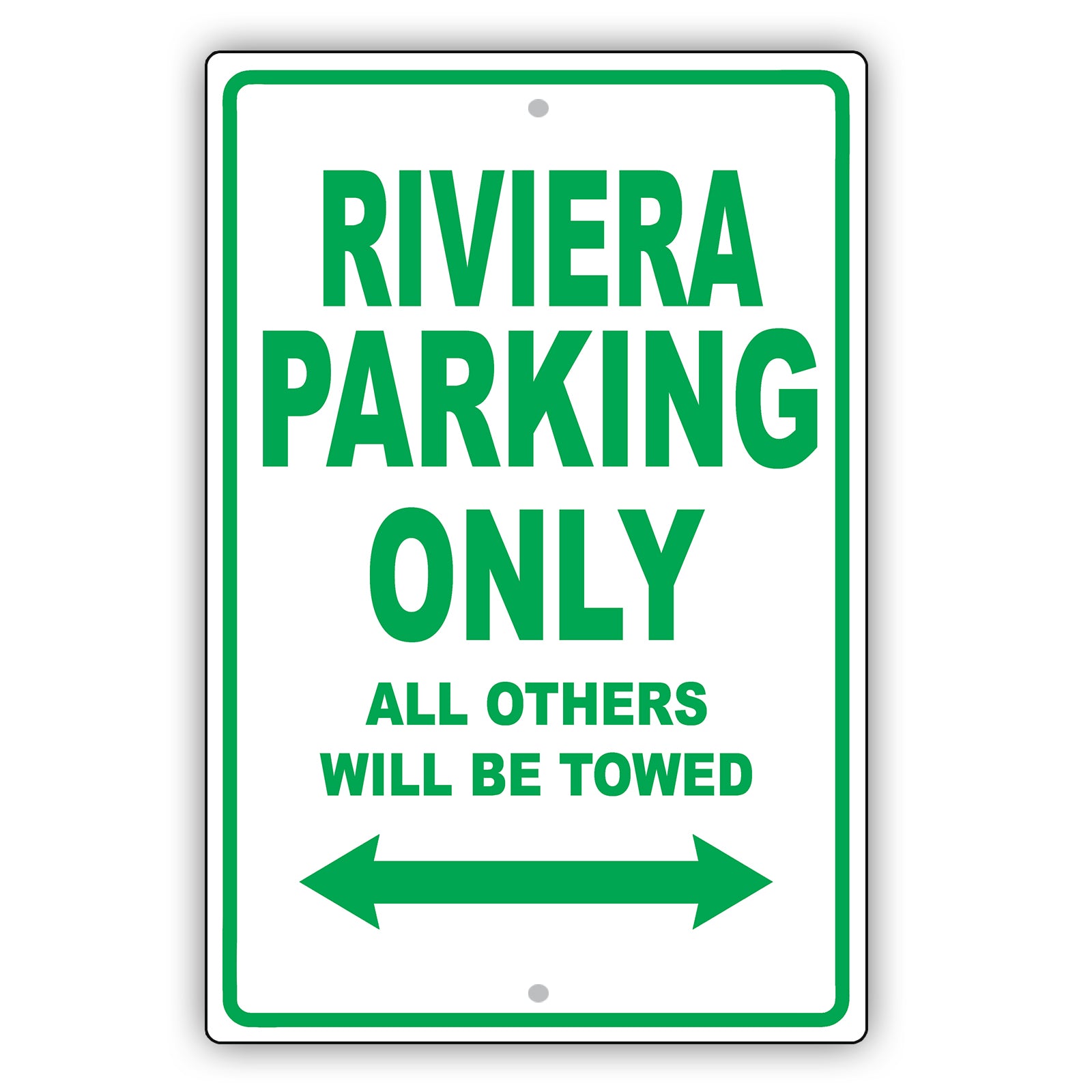 Buick Riviera Parking Only All Others Will Be Towed Aluminum Decor Garage Sign