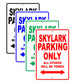 Buick Skylark Parking Only All Others Will Be Towed Aluminum Decor Garage Sign
