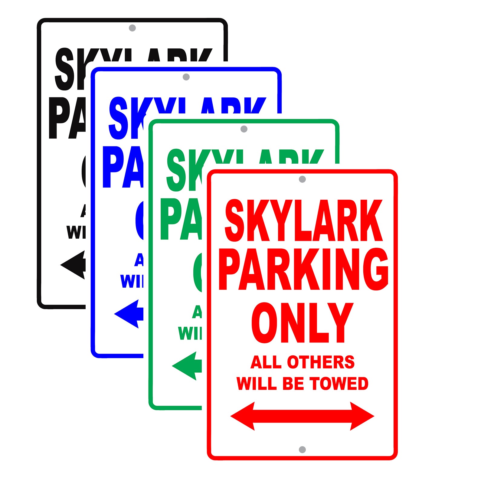 Buick Skylark Parking Only All Others Will Be Towed Aluminum Decor Garage Sign