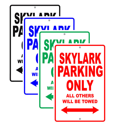 Buick Skylark Parking Only All Others Will Be Towed Aluminum Decor Garage Sign