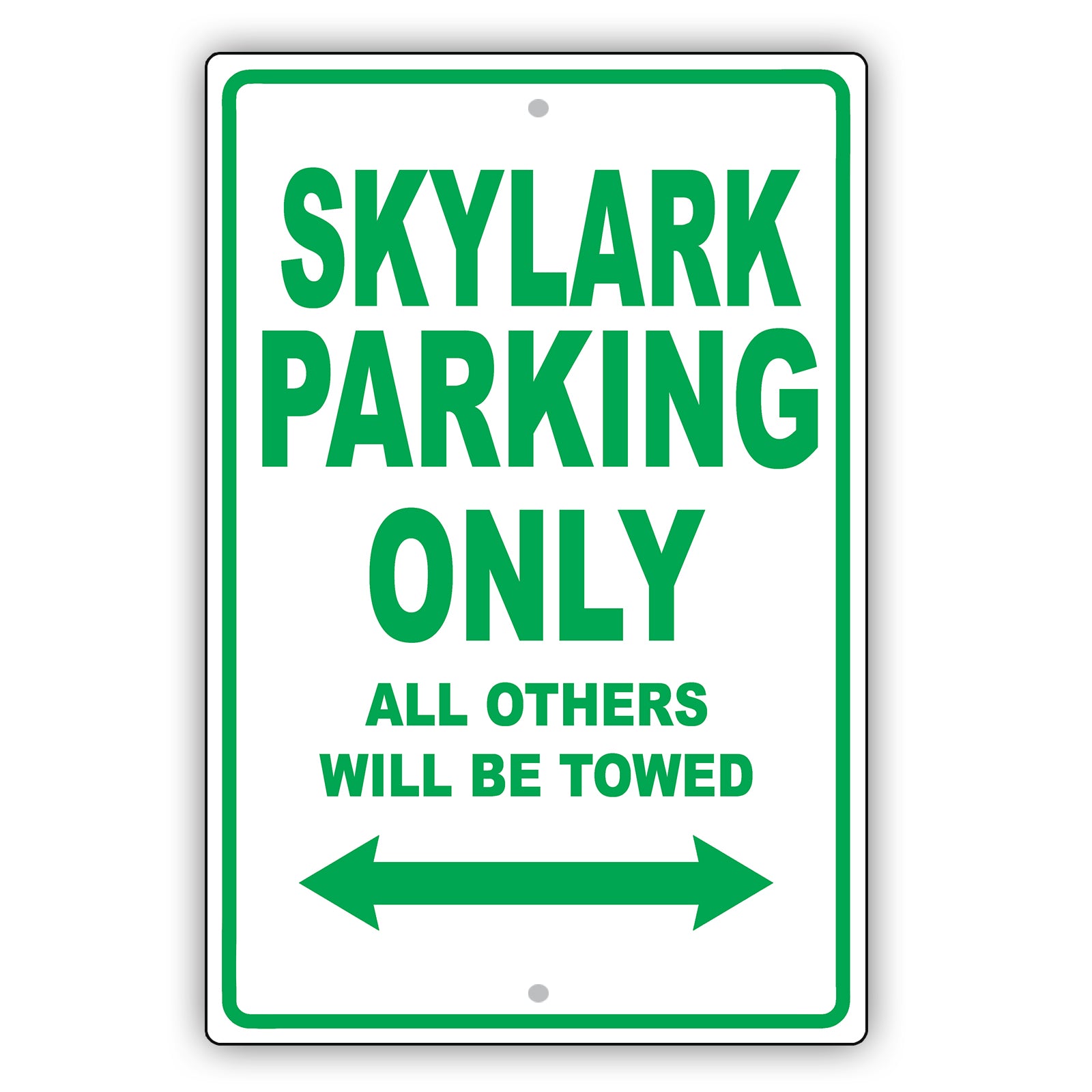 Buick Skylark Parking Only All Others Will Be Towed Aluminum Decor Garage Sign