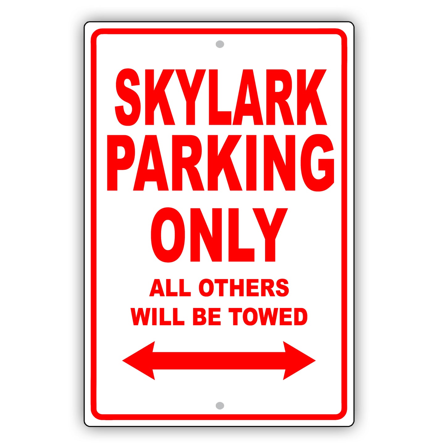 Buick Skylark Parking Only All Others Will Be Towed Aluminum Decor Garage Sign