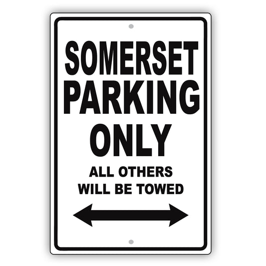 Buick Somerset Parking Only All Others Will Be Towed Aluminum Decor Garage Sign