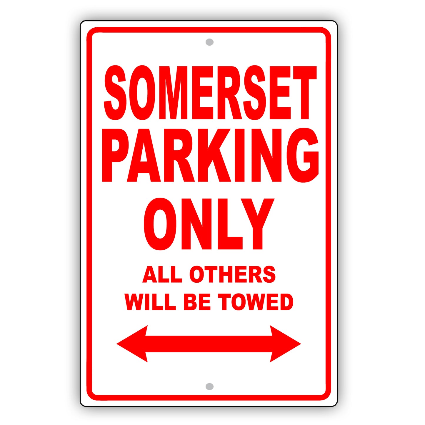 Buick Somerset Parking Only All Others Will Be Towed Aluminum Decor Garage Sign
