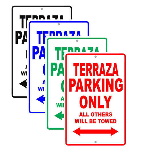 Buick Terraza Parking Only All Others Will Be Towed Aluminum Decor Garage Sign