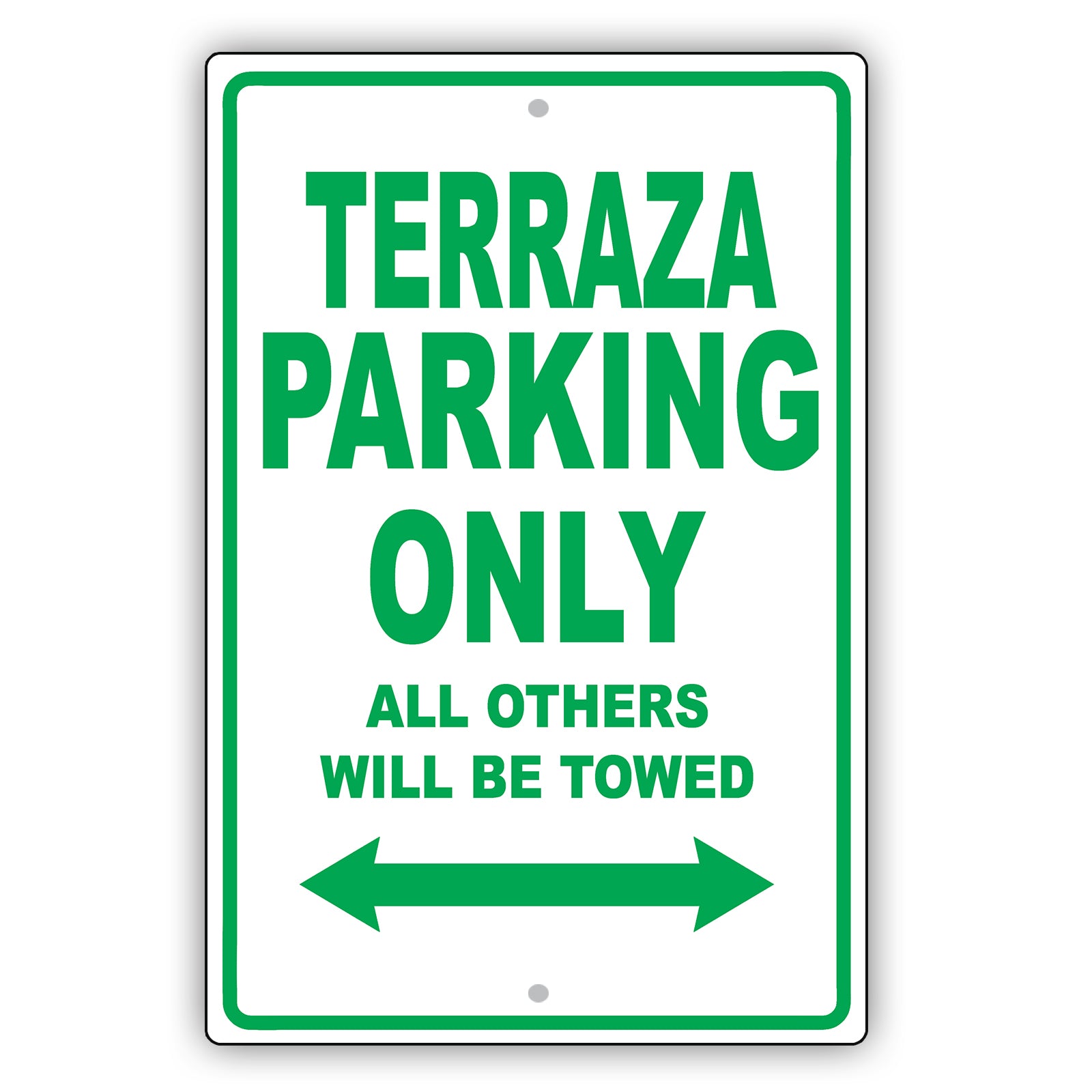Buick Terraza Parking Only All Others Will Be Towed Aluminum Decor Garage Sign