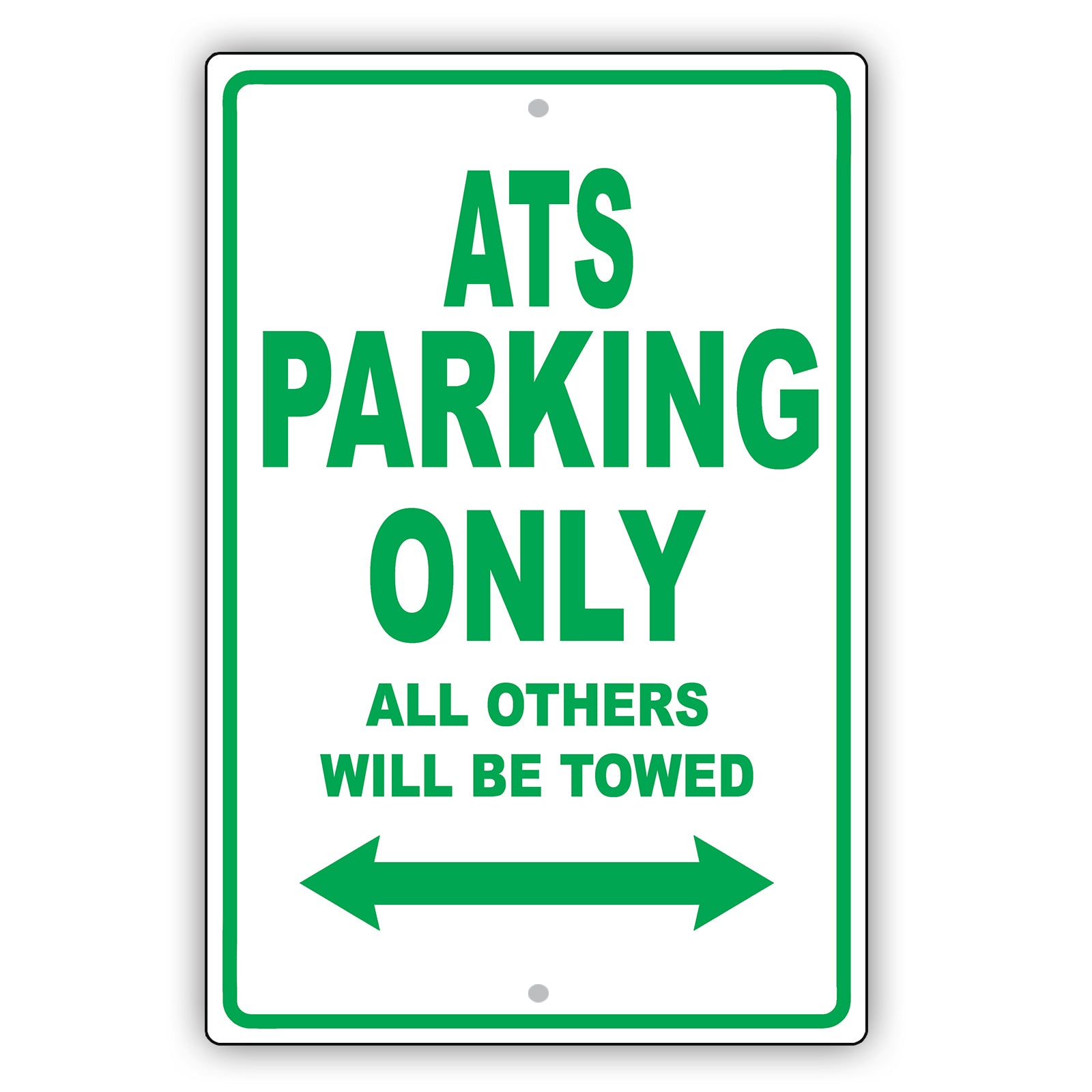 Cadillac Ats Parking Only All Others Will Be Towed Aluminum Decor Garage Sign