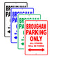 Cadillac Brougham Parking Only All Others Will Be Towed Aluminum Decor Garage Sign