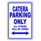 Cadillac Catera Parking Only All Others Will Be Towed Aluminum Decor Garage Sign