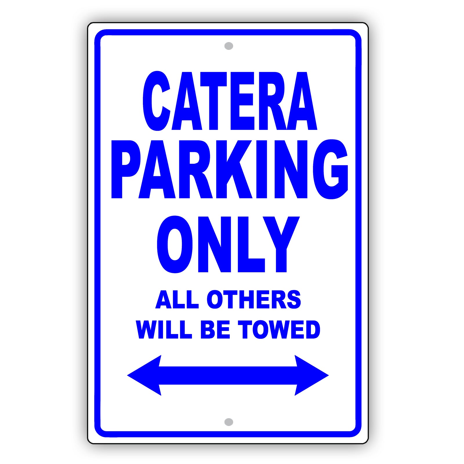 Cadillac Catera Parking Only All Others Will Be Towed Aluminum Decor Garage Sign