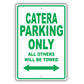 Cadillac Catera Parking Only All Others Will Be Towed Aluminum Decor Garage Sign