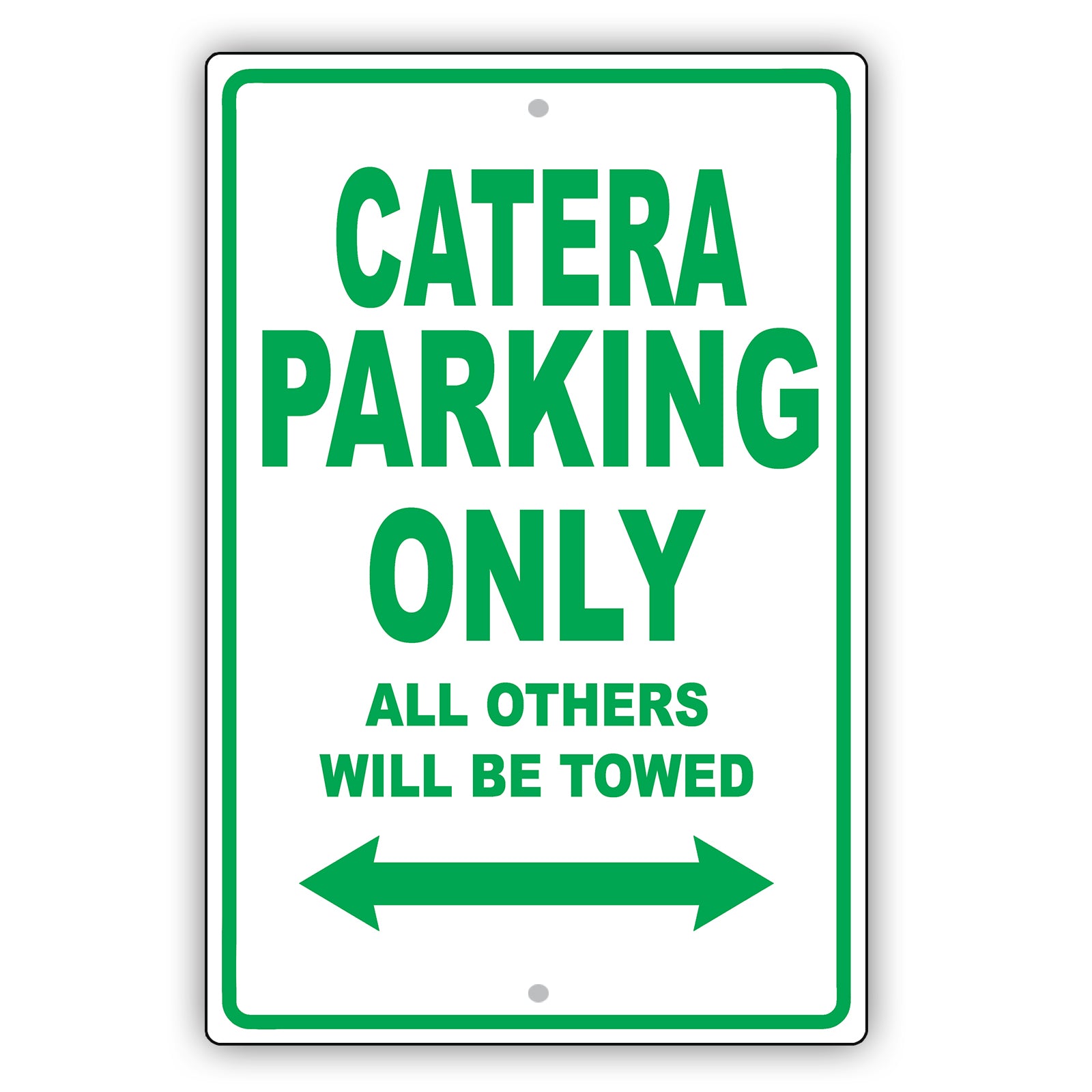 Cadillac Catera Parking Only All Others Will Be Towed Aluminum Decor Garage Sign