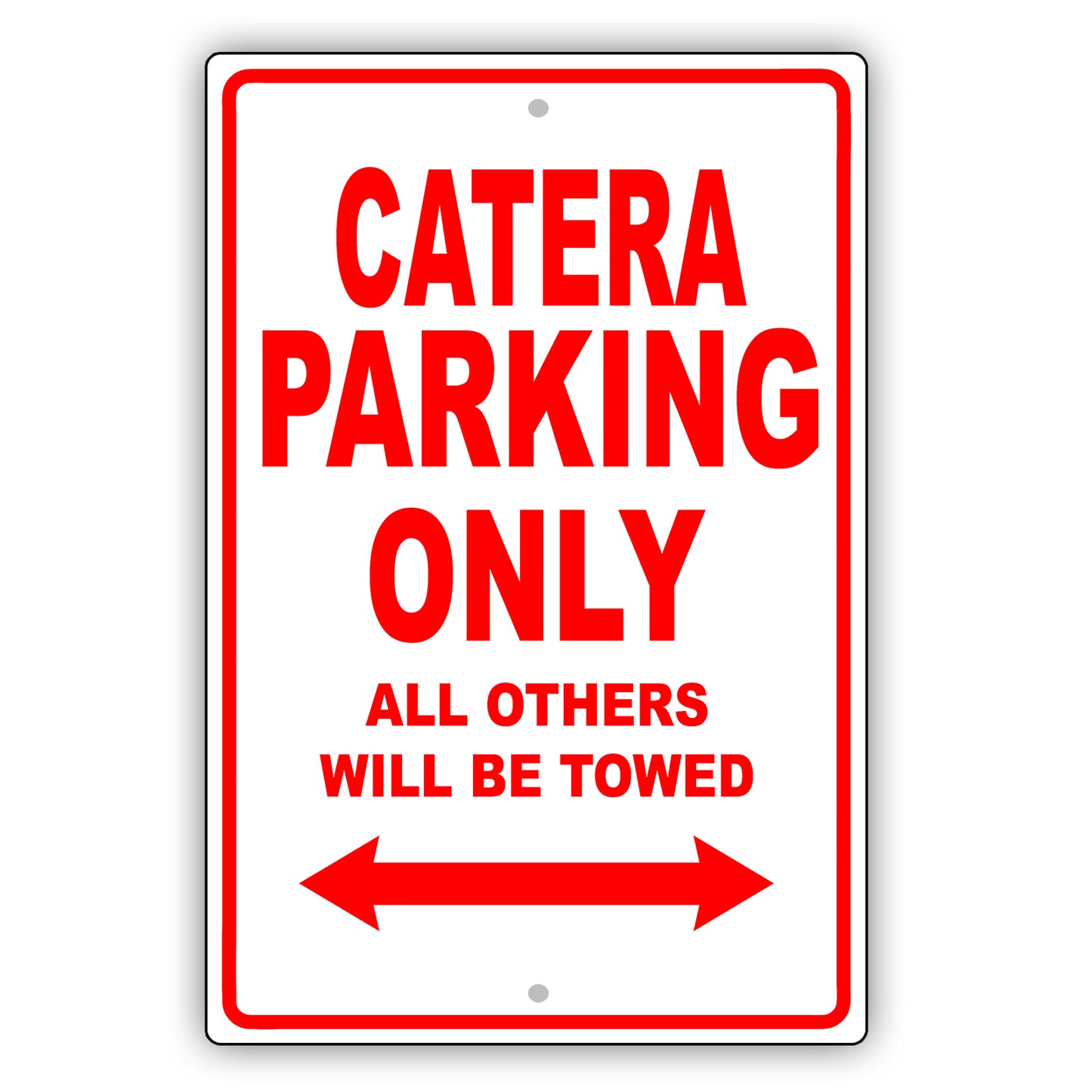 Cadillac Catera Parking Only All Others Will Be Towed Aluminum Decor Garage Sign