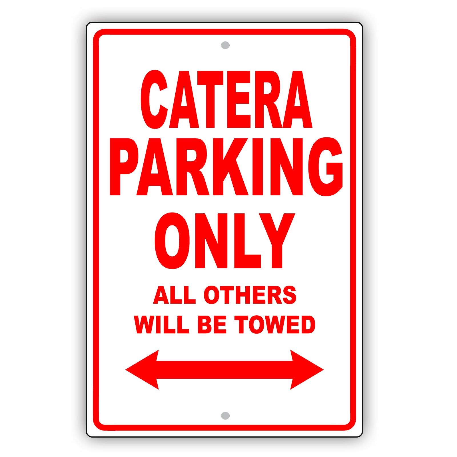 Cadillac Catera Parking Only All Others Will Be Towed Aluminum Decor Garage Sign