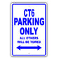 Cadillac Ct6 Parking Only All Others Will Be Towed Aluminum Decor Garage Sign