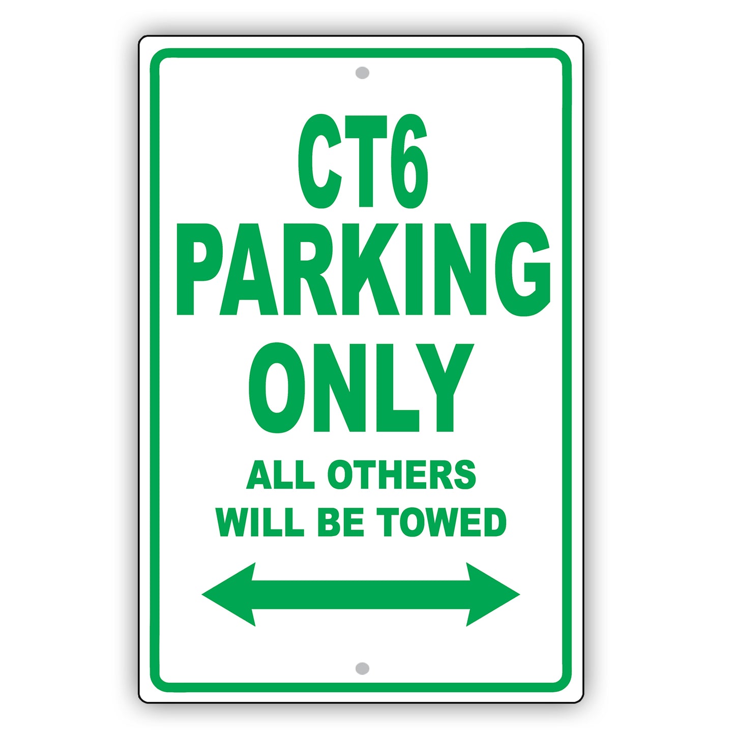 Cadillac Ct6 Parking Only All Others Will Be Towed Aluminum Decor Garage Sign