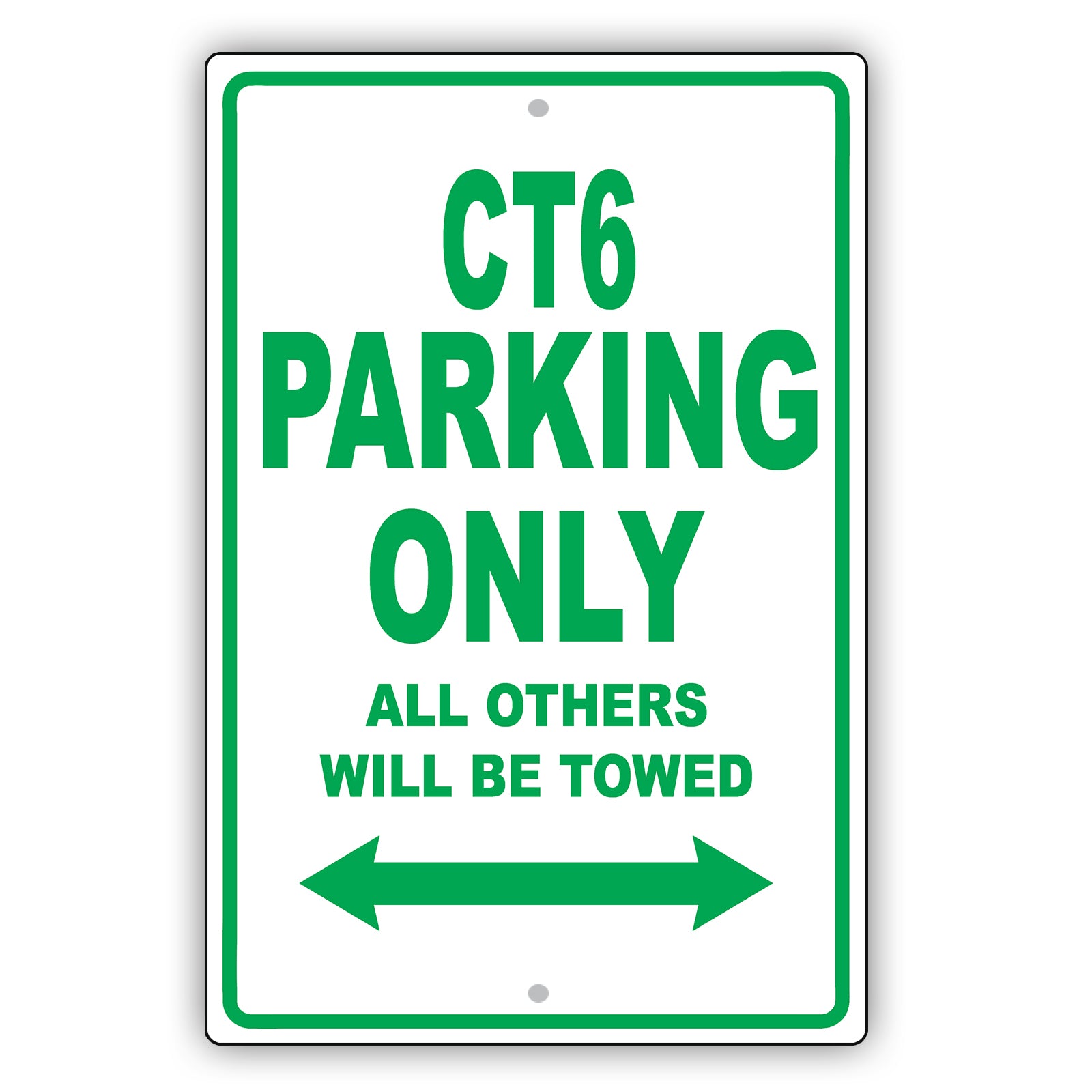 Cadillac Ct6 Parking Only All Others Will Be Towed Aluminum Decor Garage Sign