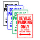 Cadillac De Ville Parking Only All Others Will Be Towed Aluminum Decor Garage Sign