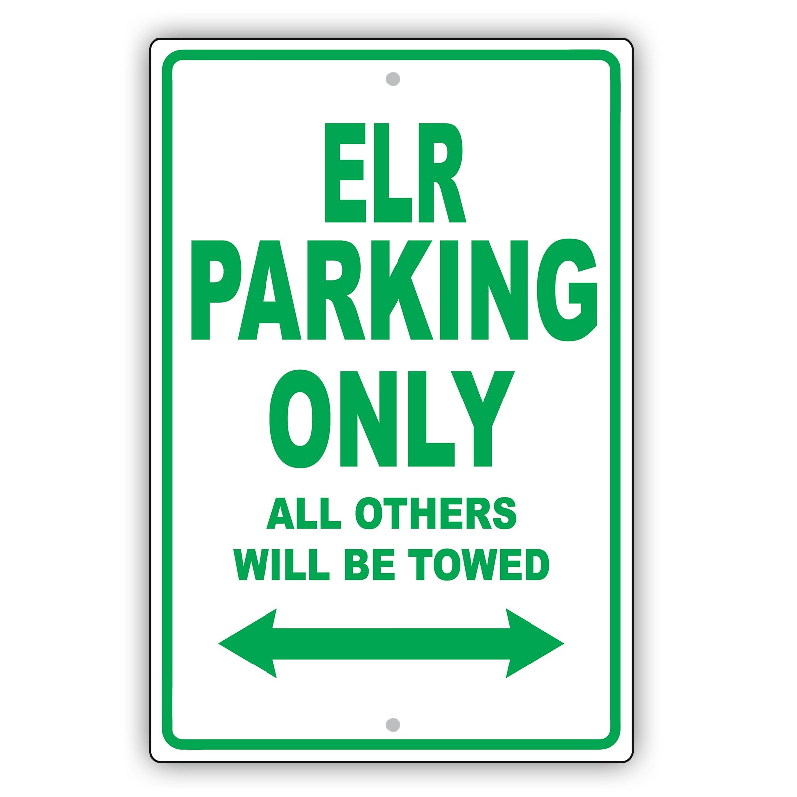 Cadillac Elr Parking Only All Others Will Be Towed Aluminum Decor Garage Sign