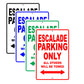 Cadillac Escalade Parking Only All Others Will Be Towed Aluminum Decor Garage Sign