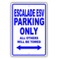Cadillac Escalade Esv Parking Only Others Will Be Towed Aluminum Decor Garage Sign