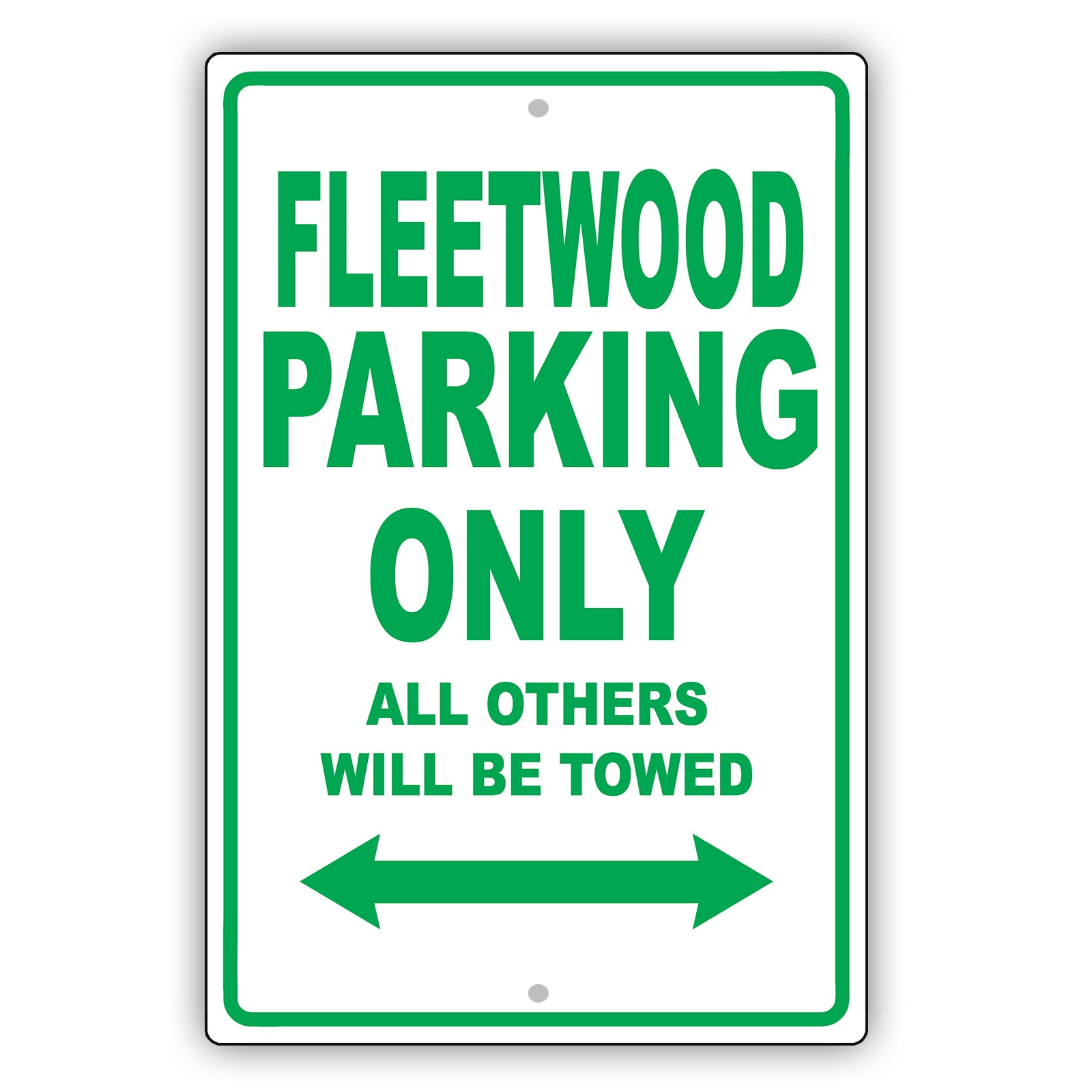 Cadillac Fleetwood Parking Only All Others Will Be Towed Aluminum Decor Garage Sign