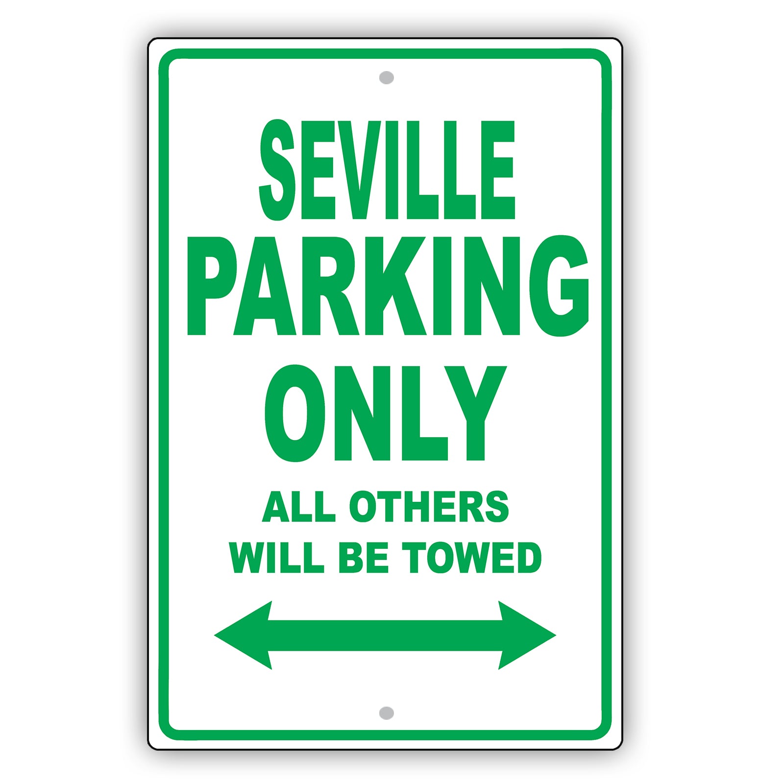 Cadillac Seville Parking Only Others Will Be Towed Aluminum Decor Garage Sign