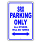 Cadillac Srx Parking Only All Others Will Be Towed Aluminum Decor Garage Sign