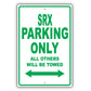 Cadillac Srx Parking Only All Others Will Be Towed Aluminum Decor Garage Sign